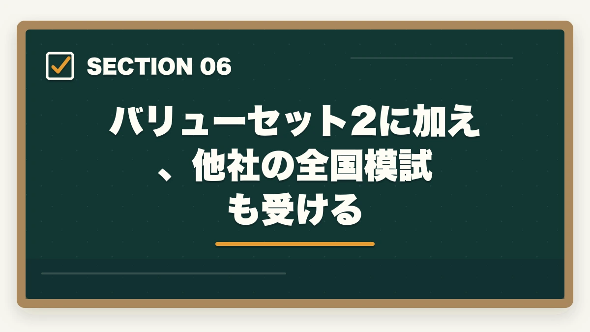 バリューセット2に加え、他社の全国模試も受ける｜フォーサイト行政書士講座の合格体験記|元受講生が実体験を語りますの図解