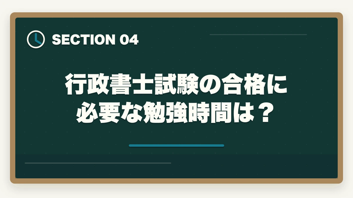 行政書士試験の合格に必要な勉強時間は？｜【行政書士に4ヶ月で合格】合格者が勉強法を解説。独学で受かるの？の図解