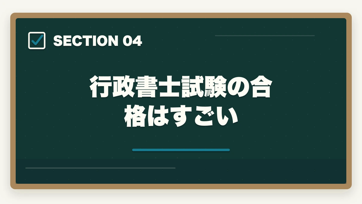 行政書士試験の合格はすごい|行政書士は誰でも受かる?合格者が経験談を解説|合格のコツの図解