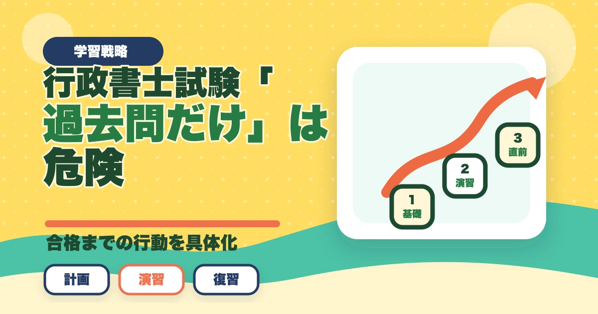 行政書士試験「過去問だけ」は危険？成功者が語る最短合格ルートとはのアイキャッチ画像