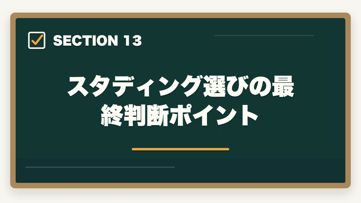 スタディング選びの最終判断ポイント｜スタディング行政書士の5つのデメリット|合格者が忖度なく解説【2026年】の図解