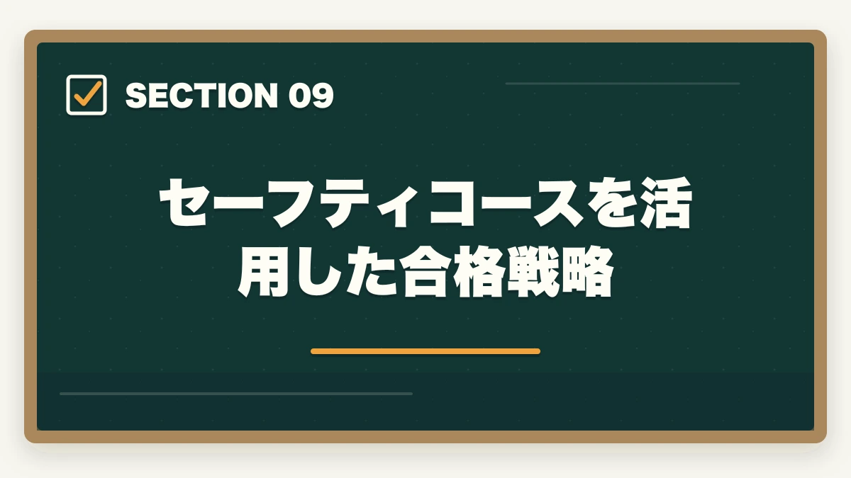 セーフティコースを活用した合格戦略｜クレアール行政書士セーフティコース|不合格時の翌年費用免除を合格者解説【2026年】の図解