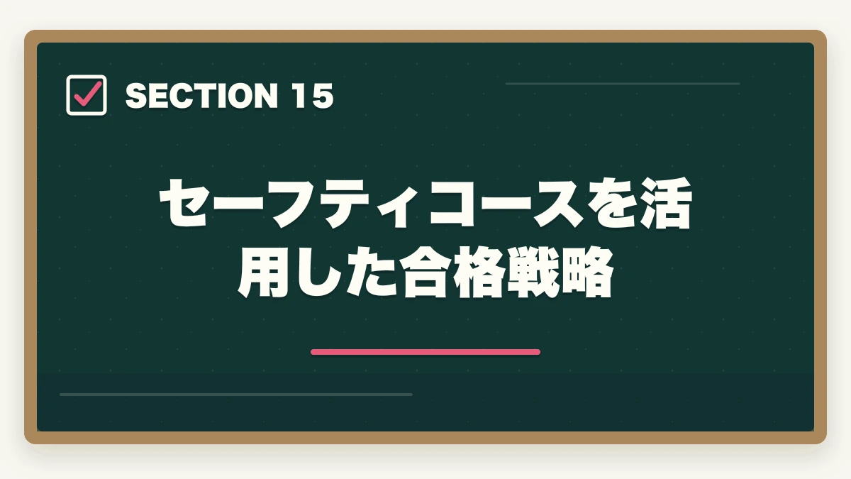 セーフティコースを活用した合格戦略｜クレアール行政書士セーフティコース|不合格時の翌年費用免除を合格者解説【2026年】の図解