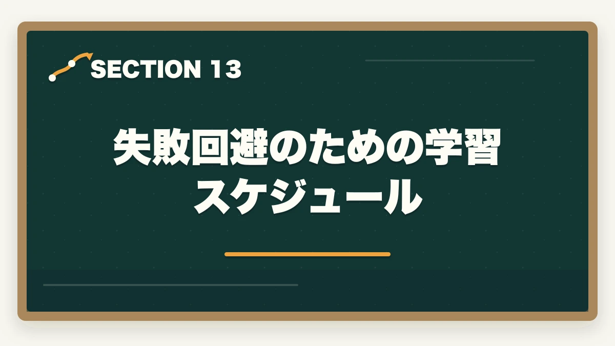 失敗回避のための学習スケジュール｜行政書士通信講座の失敗5パターン|失敗しない選び方を合格者解説【2026年】の図解