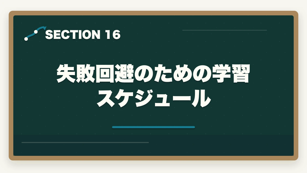 失敗回避のための学習スケジュール｜行政書士通信講座の失敗5パターン|失敗しない選び方を合格者解説【2026年】の図解