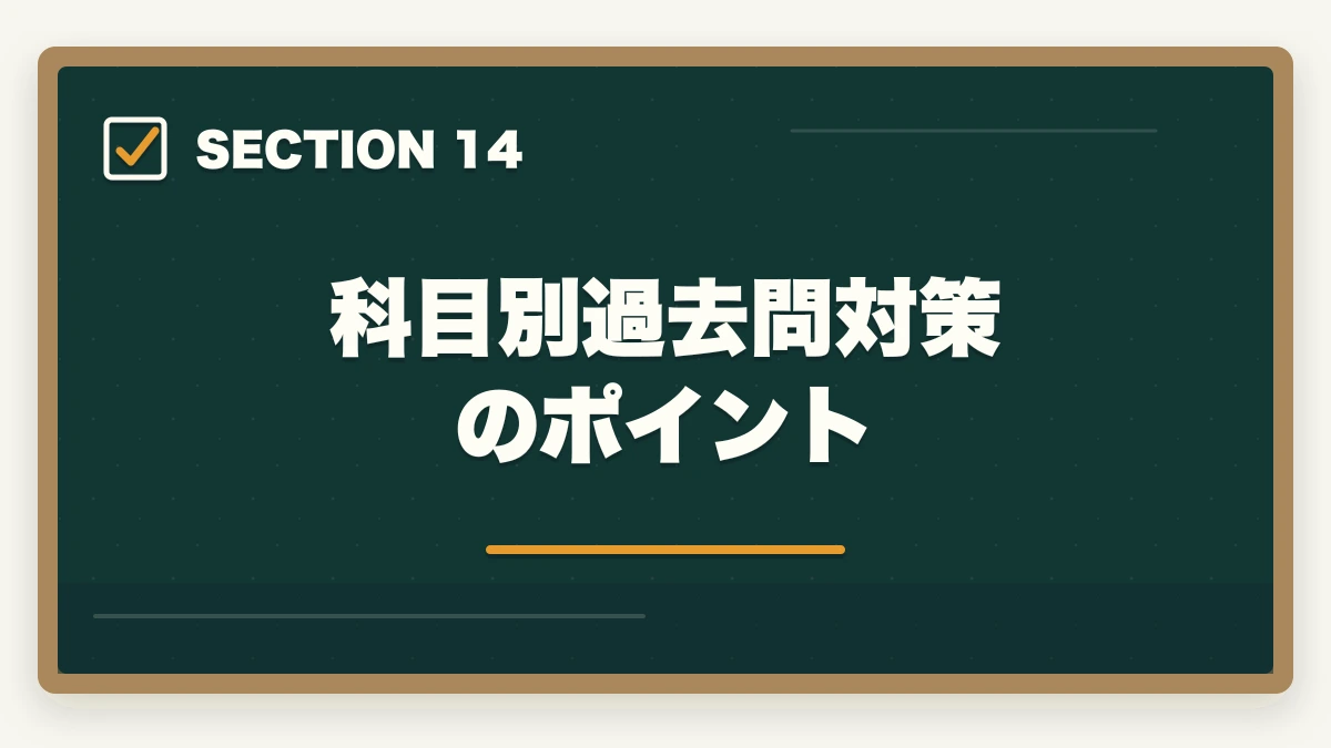 科目別過去問対策のポイント｜行政書士のおすすめ過去問5選|3〜5周する効率学習法を合格者解説【2026年】の図解