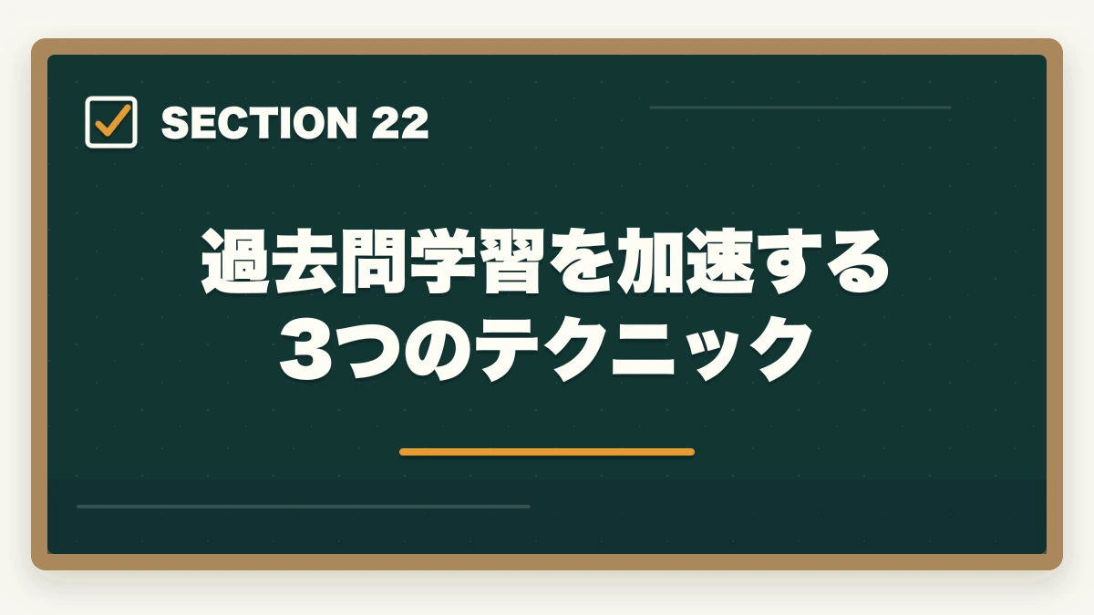 過去問学習を加速する3つのテクニック｜行政書士のおすすめ過去問5選|3〜5周する効率学習法を合格者解説【2026年】の図解