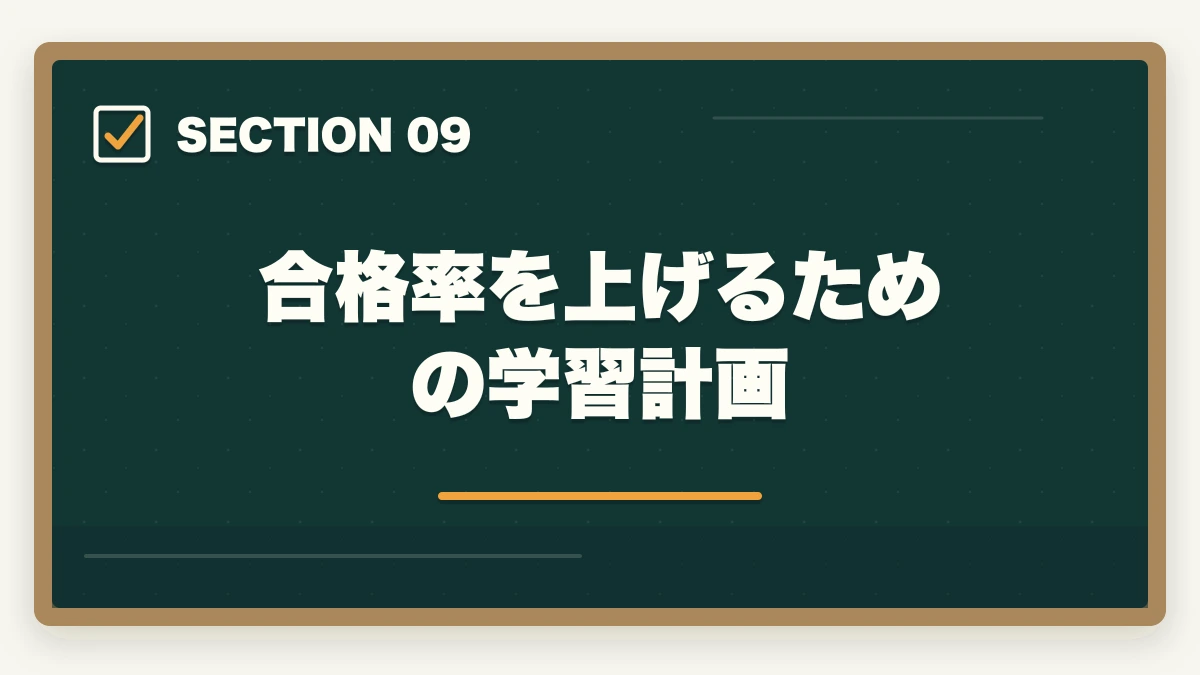 合格率を上げるための学習計画｜行政書士試験の合格率推移10年|難易度と合格戦略を合格者解説【2026年最新】の図解