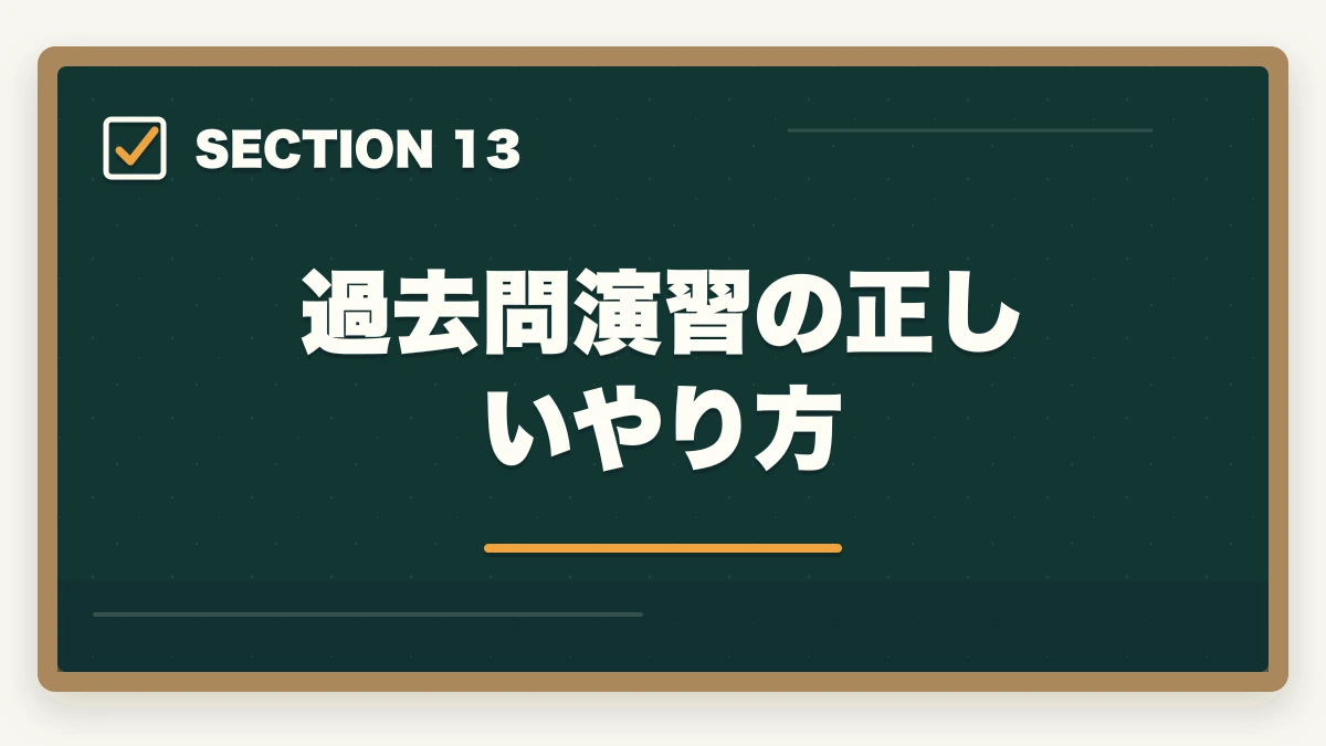 過去問演習の正しいやり方｜行政書士試験の直前期の過ごし方|残り2ヶ月の学習スケジュール完全ガイドの図解