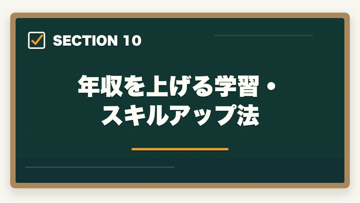年収を上げる学習・スキルアップ法|行政書士の年収はいくら?開業/勤務別リアル年収を合格者が解説【2026年】の図解