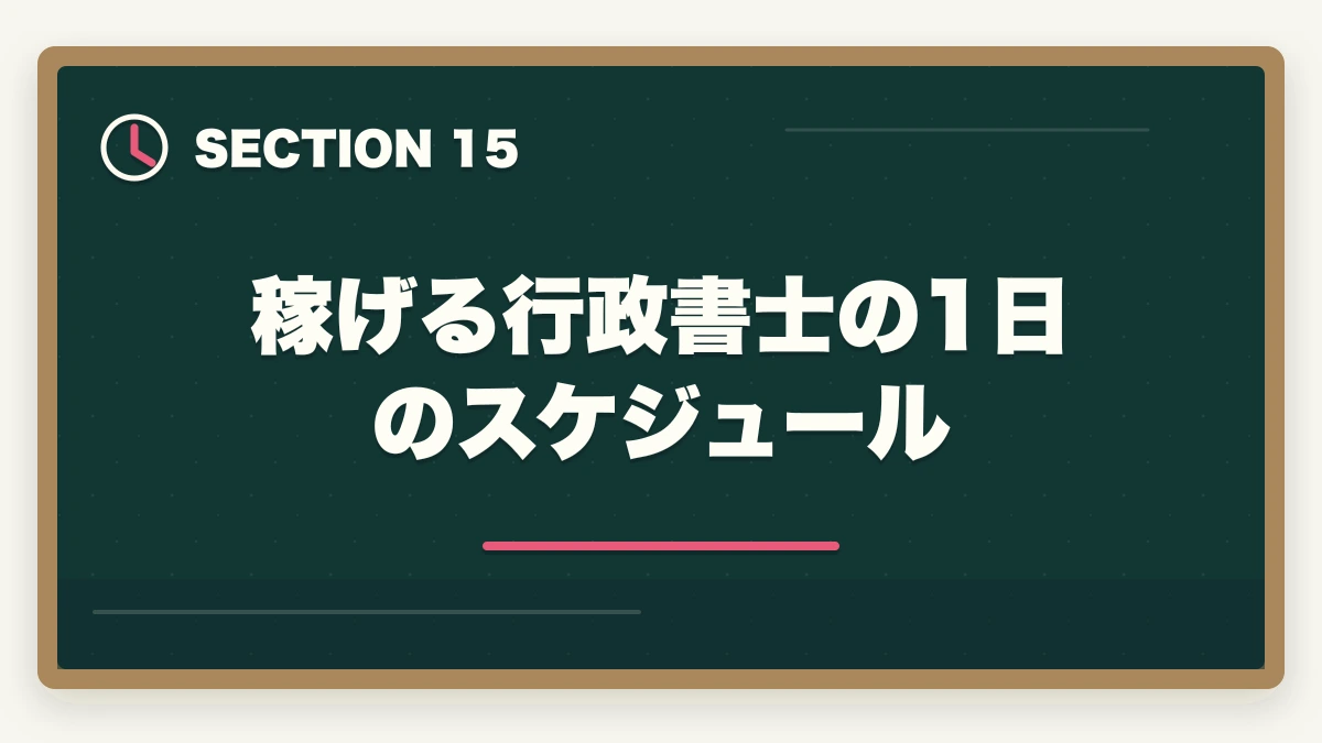 稼げる行政書士の1日のスケジュール|行政書士の年収はいくら?開業/勤務別リアル年収を合格者が解説【2026年】の図解