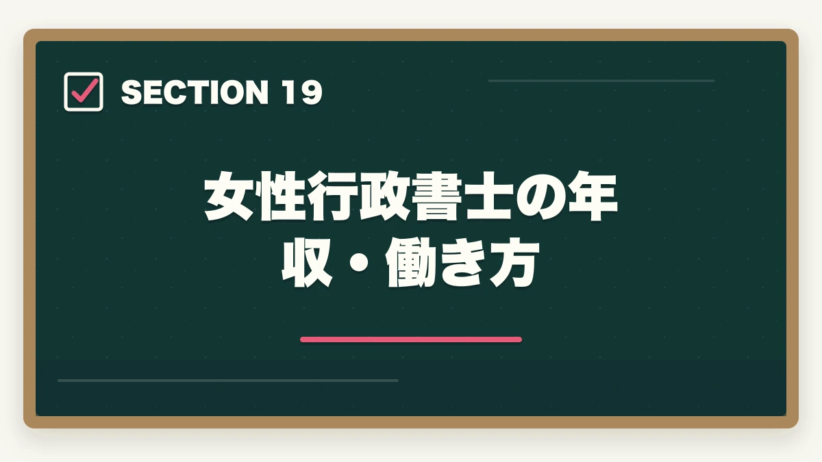 女性行政書士の年収・働き方|行政書士の年収はいくら?開業/勤務別リアル年収を合格者が解説【2026年】の図解