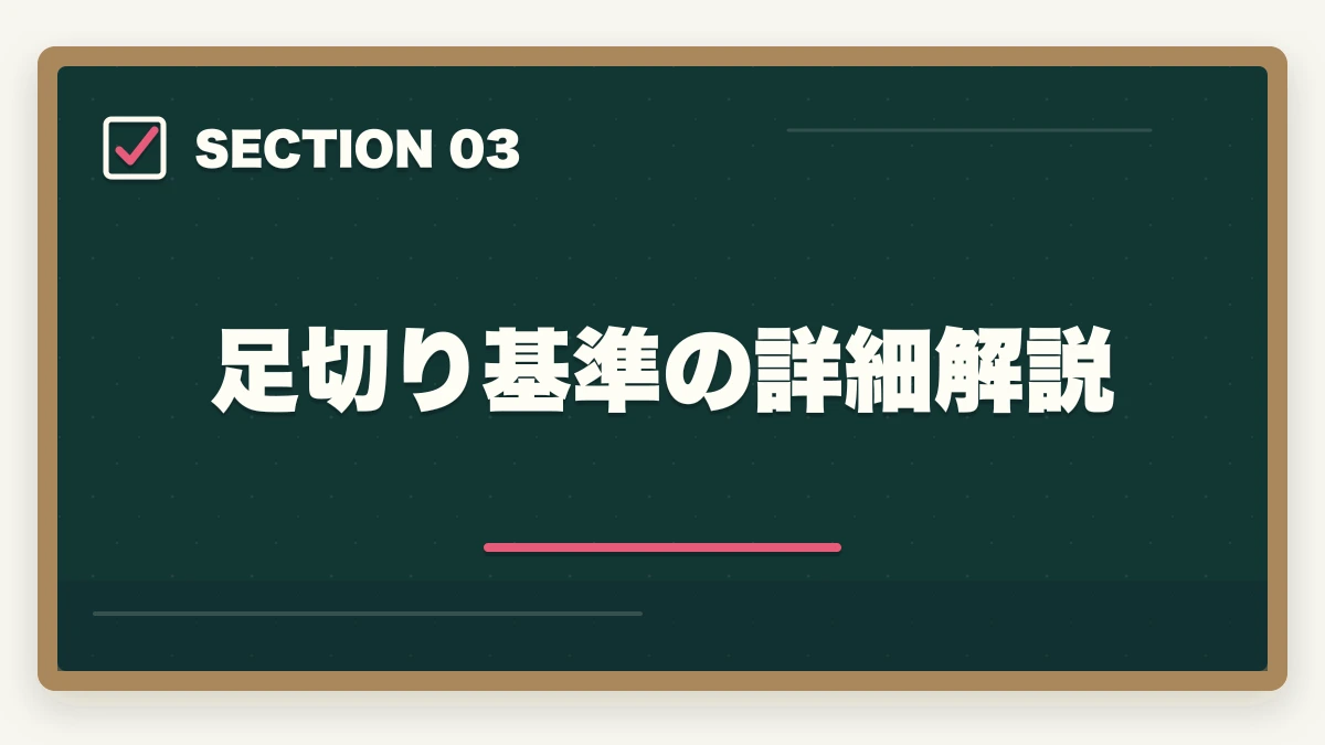 足切り基準の詳細解説｜行政書士試験の合格基準は?180点突破の戦略を合格者解説【2026年】の図解