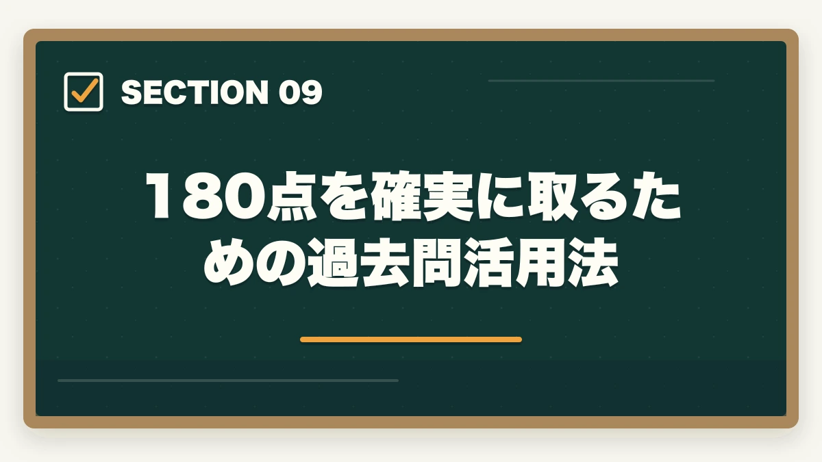 180点を確実に取るための過去問活用法｜行政書士試験の合格基準は?180点突破の戦略を合格者解説【2026年】の図解
