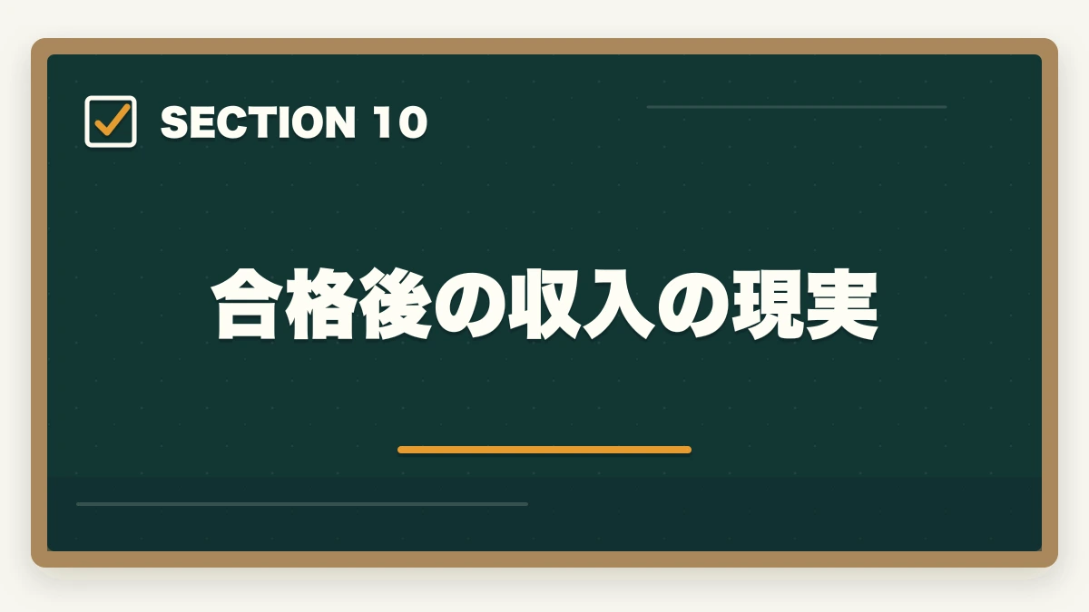 合格後の収入の現実|行政書士に合格した後の流れ完全ガイド|登録から開業までを合格者解説【2026年】の図解