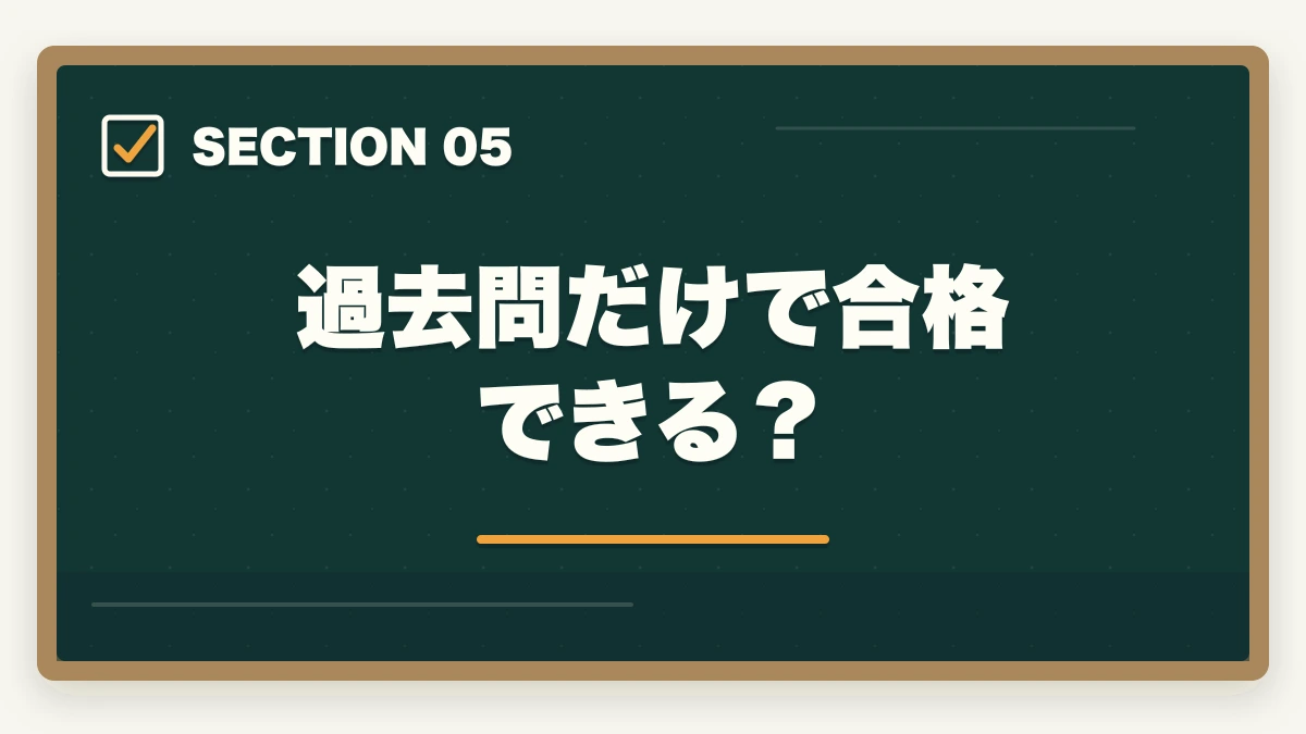 過去問だけで合格できる?|行政書士試験の過去問は何年分やるべき?合格者が周回数・年数を解説【2026年】の図解