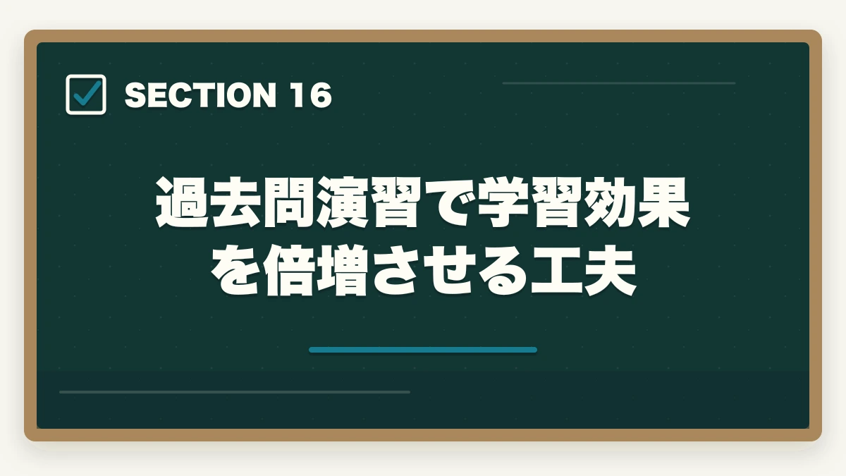 過去問演習で学習効果を倍増させる工夫|行政書士試験の過去問は何年分やるべき?合格者が周回数・年数を解説【2026年】の図解