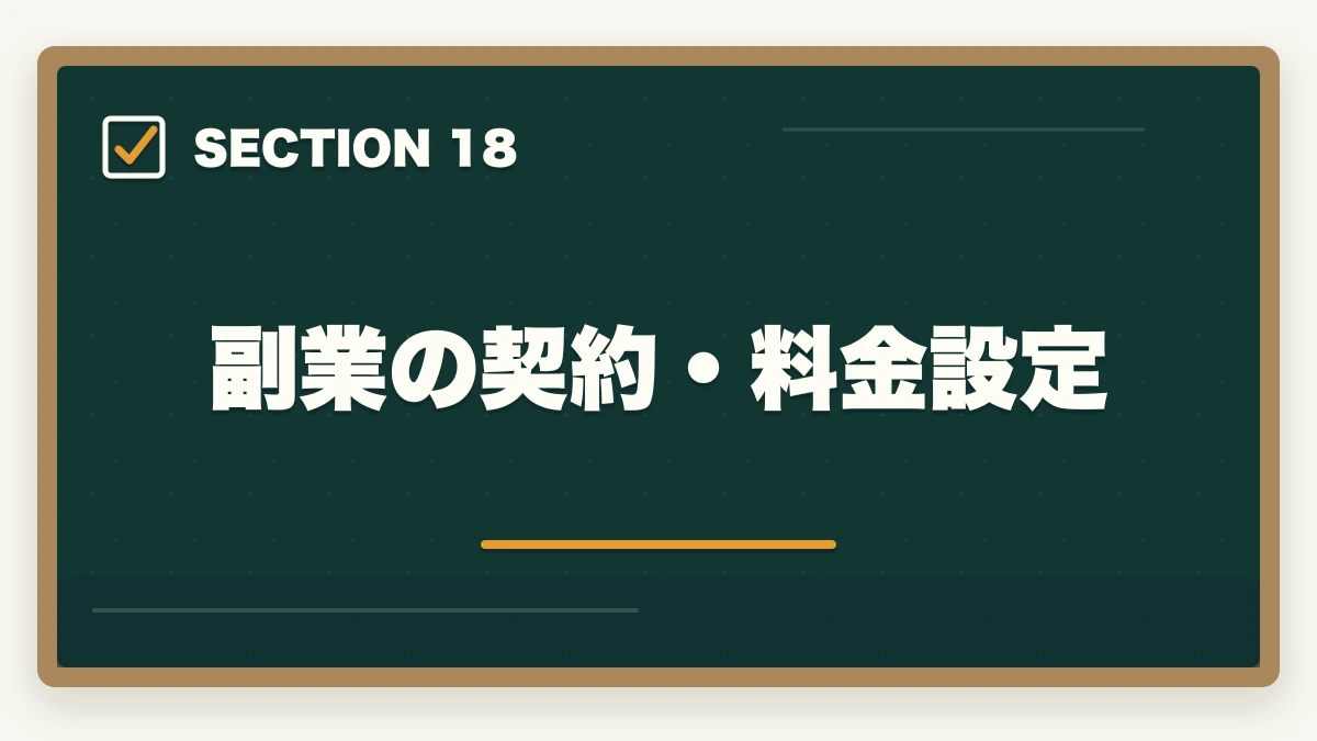 副業の契約・料金設定｜行政書士の副業はどう始める？月3〜30万円稼ぐ実践ガイド【2026年】の図解