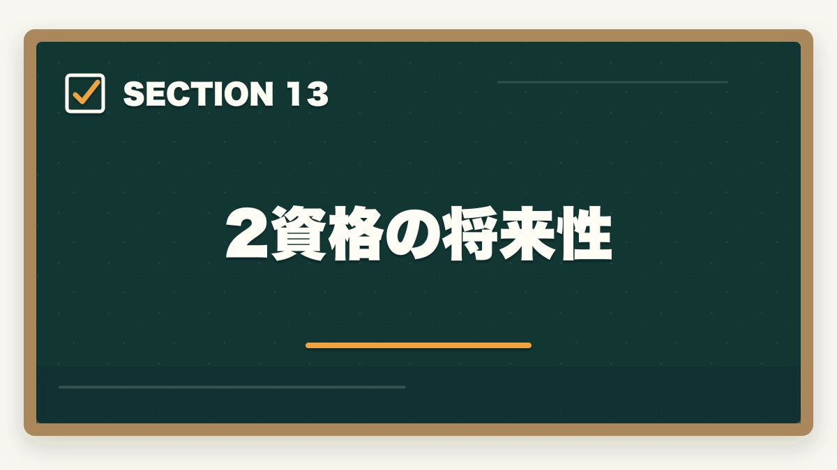 2資格の将来性｜行政書士と社労士の違いは？難易度・年収・仕事内容を有資格者が徹底比較【2026年】の図解