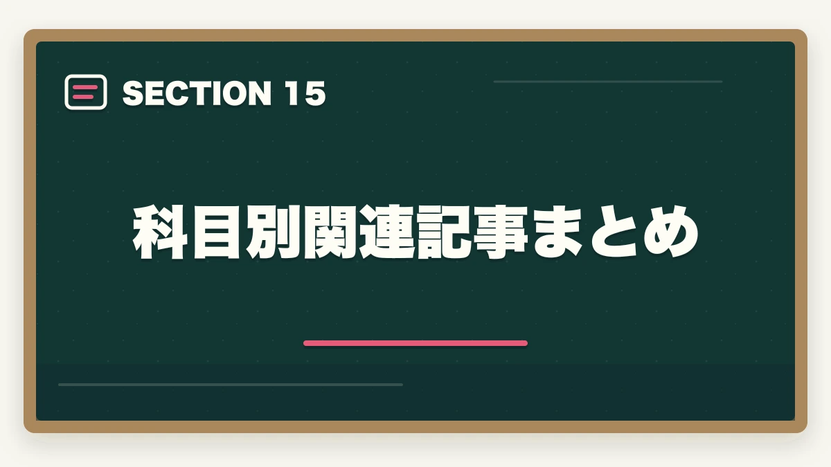 科目別関連記事まとめ｜行政書士試験科目別の完全攻略ガイド|7科目の配点・勉強法・得点戦略を全解説【2026年】の図解