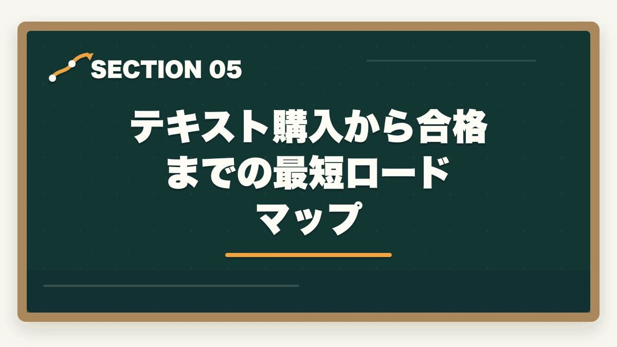 テキスト購入から合格までの最短ロードマップ｜行政書士のテキスト・参考書おすすめランキング7選【2026年版】の図解