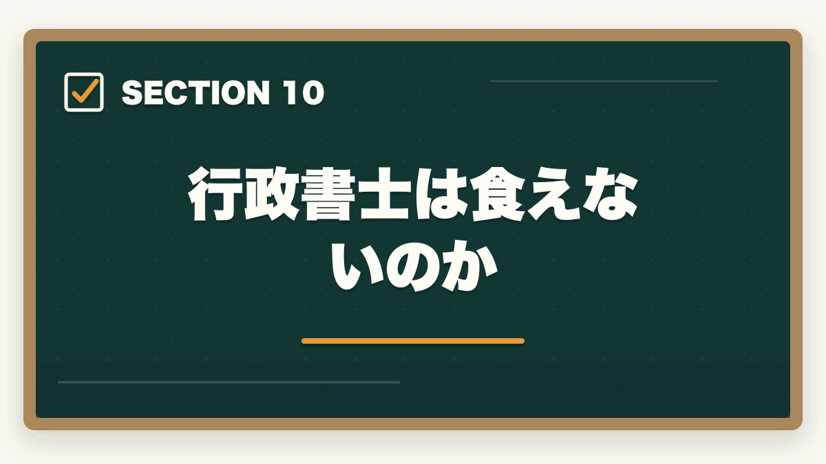 行政書士は食えないのか｜行政書士の仕事内容をわかりやすく解説|どんな仕事をしてるの？の図解